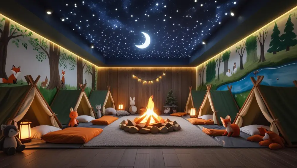 Camping Room themed role-play room at Little World
