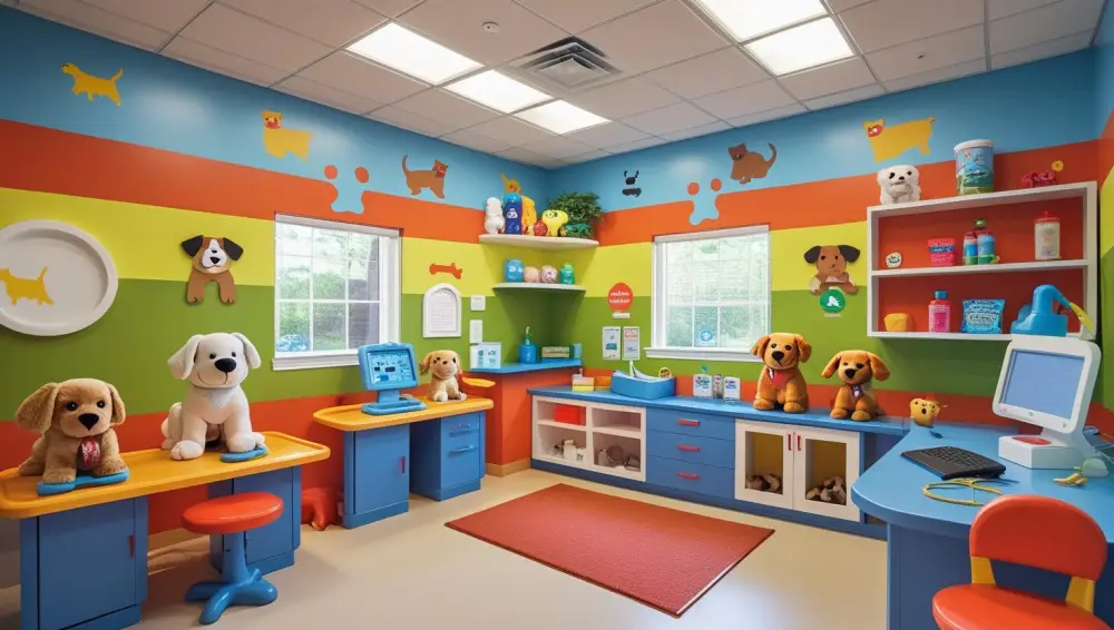 Vet Clinic themed role-play room at Little World
